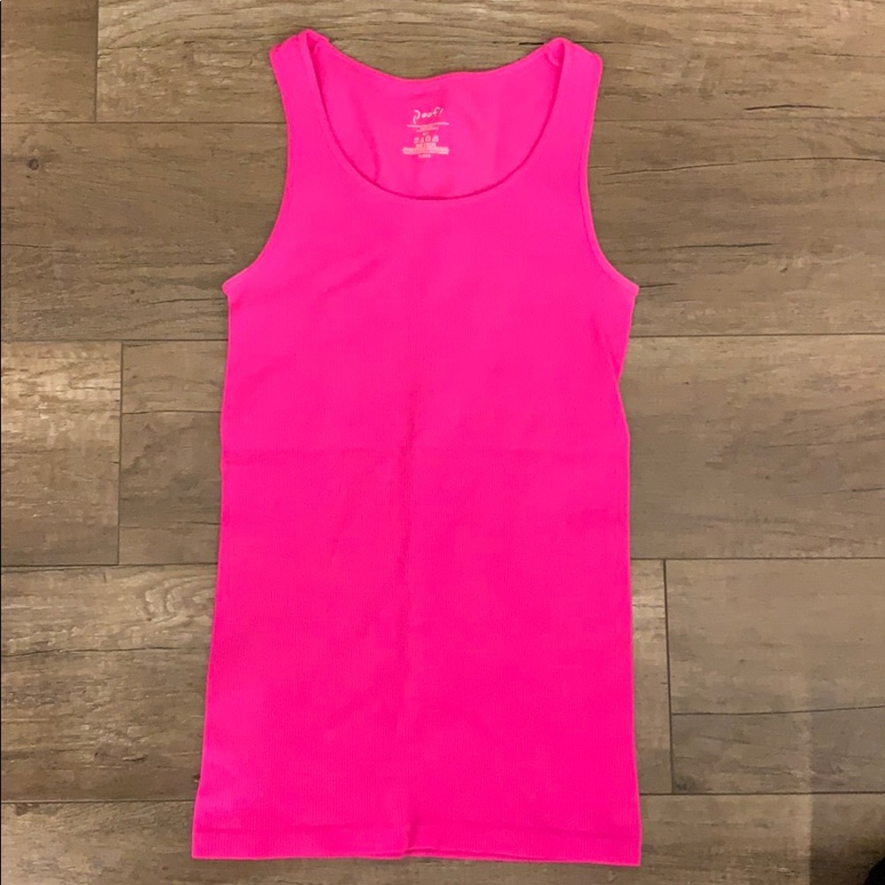 Hot pink tank top